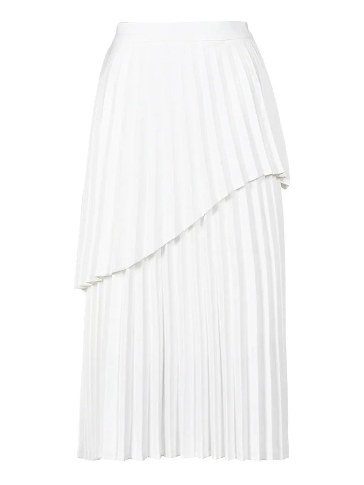 Off-Shoulder Top+Pleated Skirt Set - Kelly Obi New York