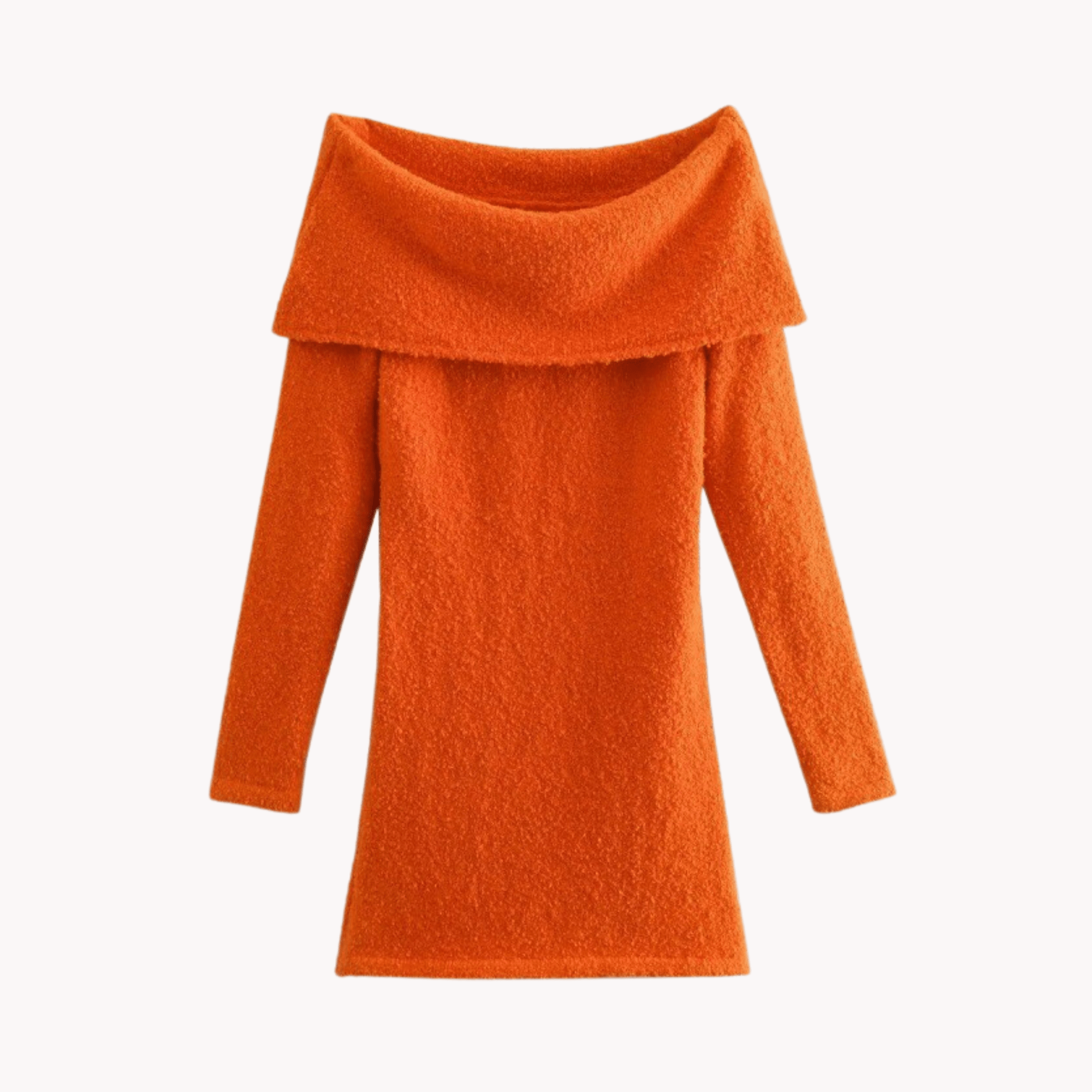 Off the Shoulder Mini Knit Dress - Kelly Obi New York