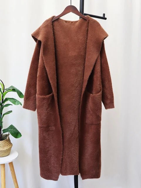 Open Front Knitted Loose Coat - Kelly Obi New York