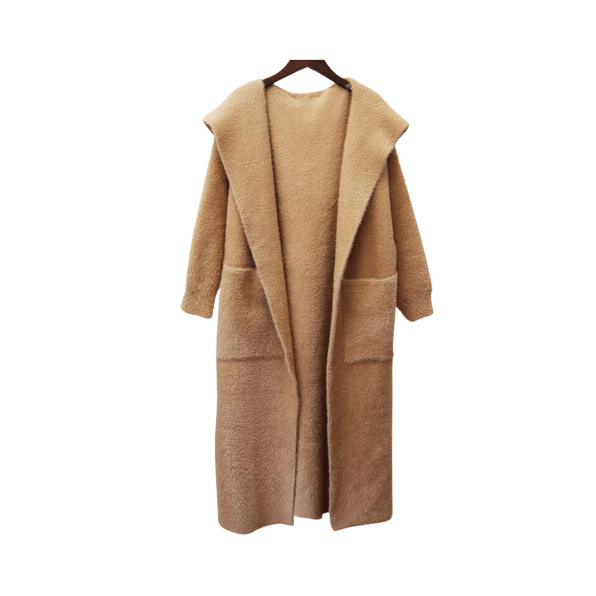 Open Front Knitted Loose Coat - Kelly Obi New York