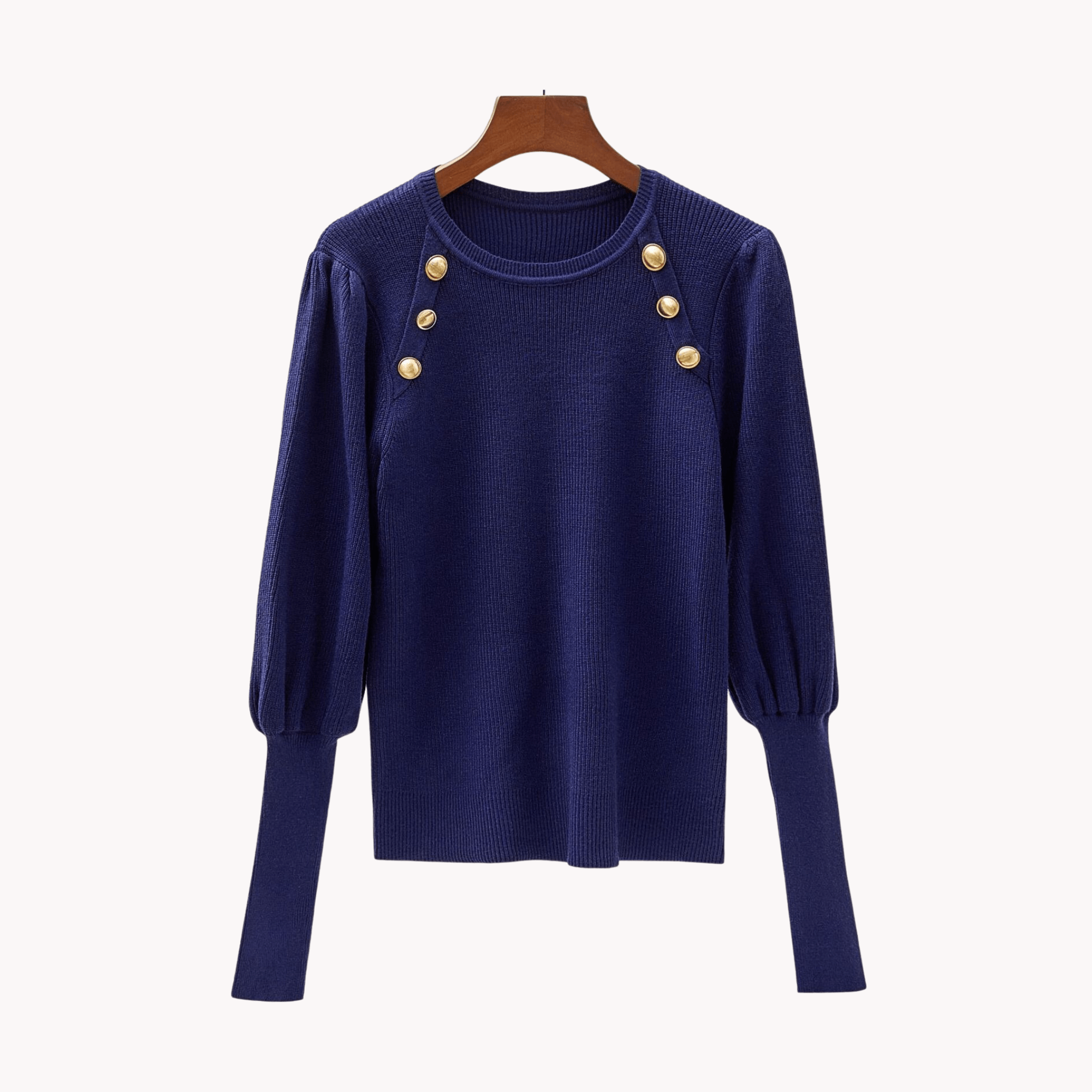 Ornate Buttons Adorned Knit Sweater - Kelly Obi New York