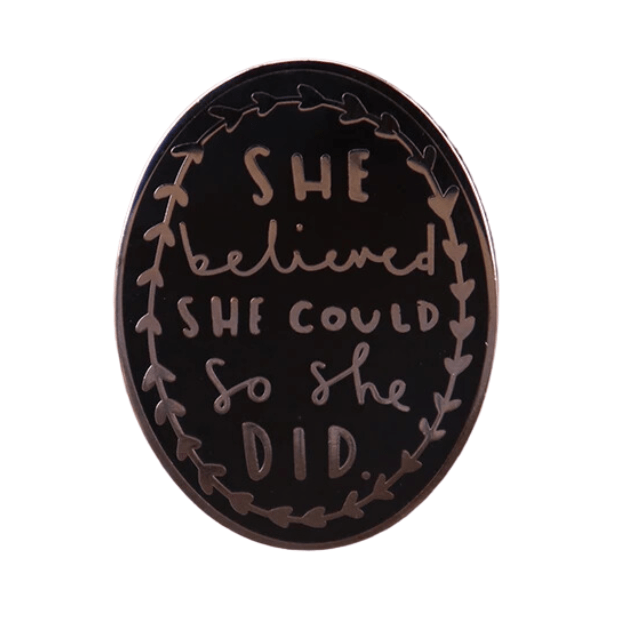 Oval Motivation Lapel Pin - Kelly Obi New York