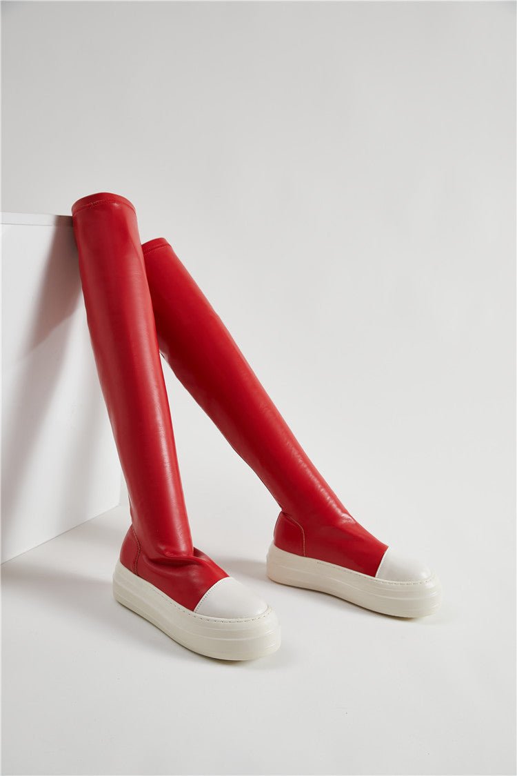 Over-the-Knee Sneaker Boots - Kelly Obi New York