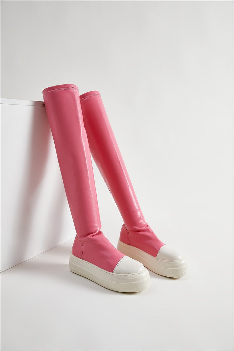 Over-the-Knee Sneaker Boots - Kelly Obi New York