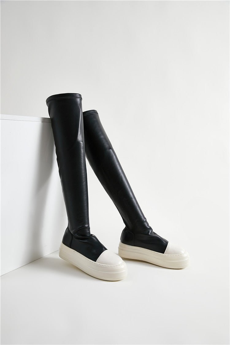 Over-the-Knee Sneaker Boots - Kelly Obi New York