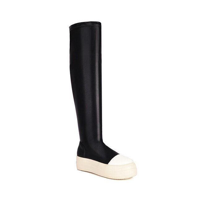 Over-the-Knee Sneaker Boots - Kelly Obi New York