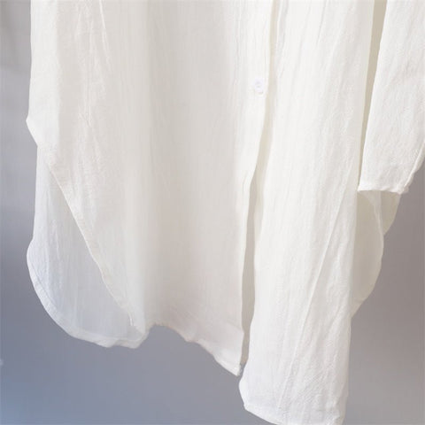 Oversized Cotton Blouse Dress - Kelly Obi New York