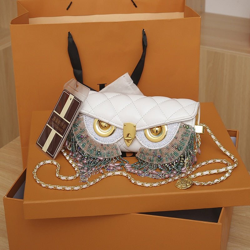 Owl Eyes Tassel Bag - Kelly Obi New York
