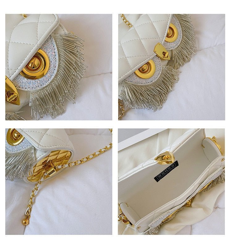 Owl Eyes Tassel Bag - Kelly Obi New York