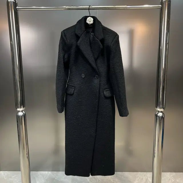 Padded Shoulder Loose Fit Coat - Kelly Obi New York