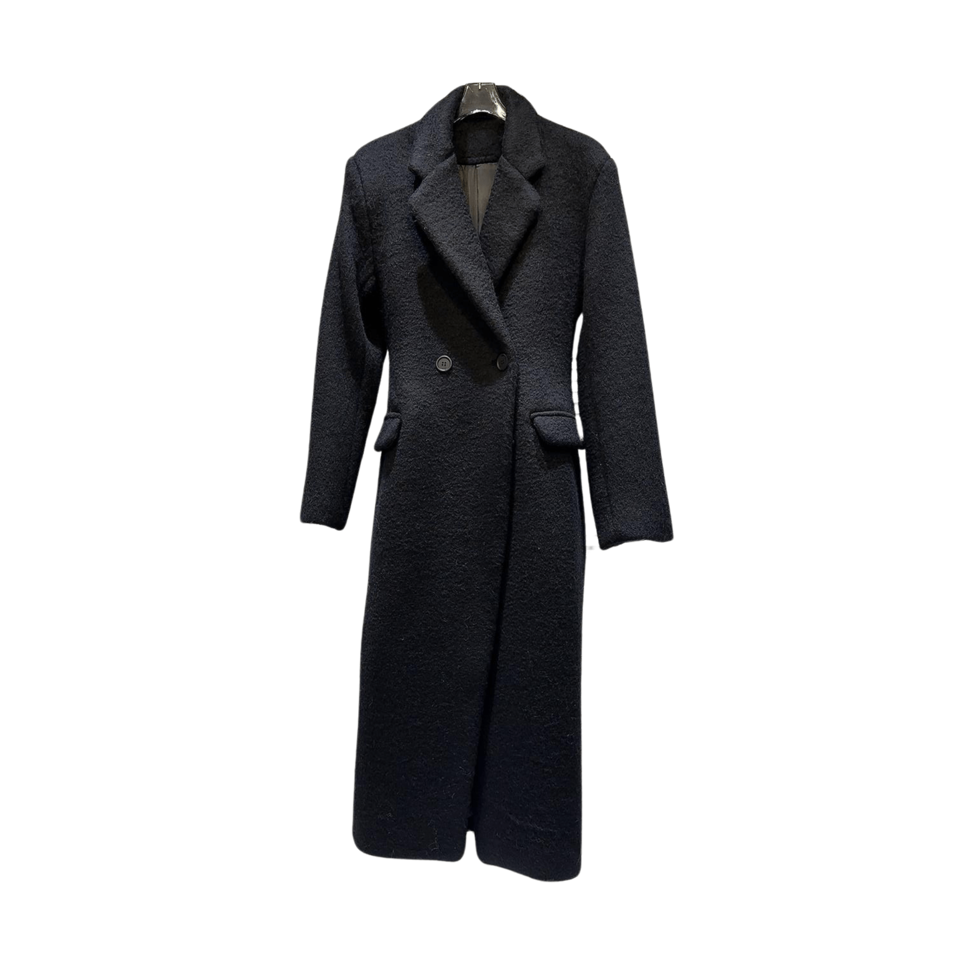 Padded Shoulder Loose Fit Coat - Kelly Obi New York