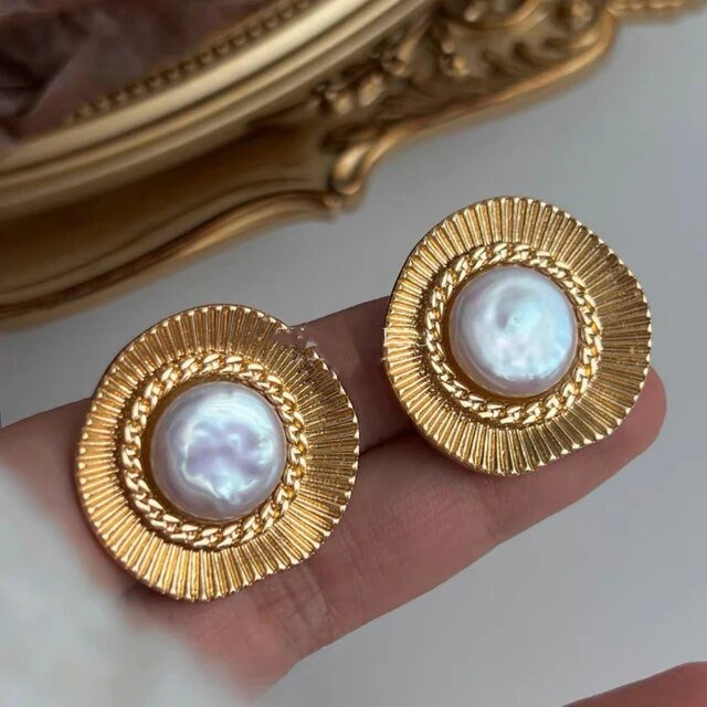 Pearl Stud Earrings - Kelly Obi New York