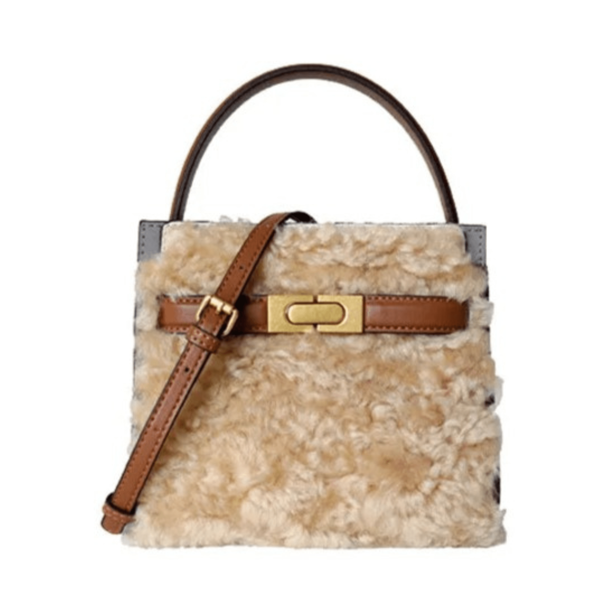 Petite Fluffy Wool Double Bag - Kelly Obi New York