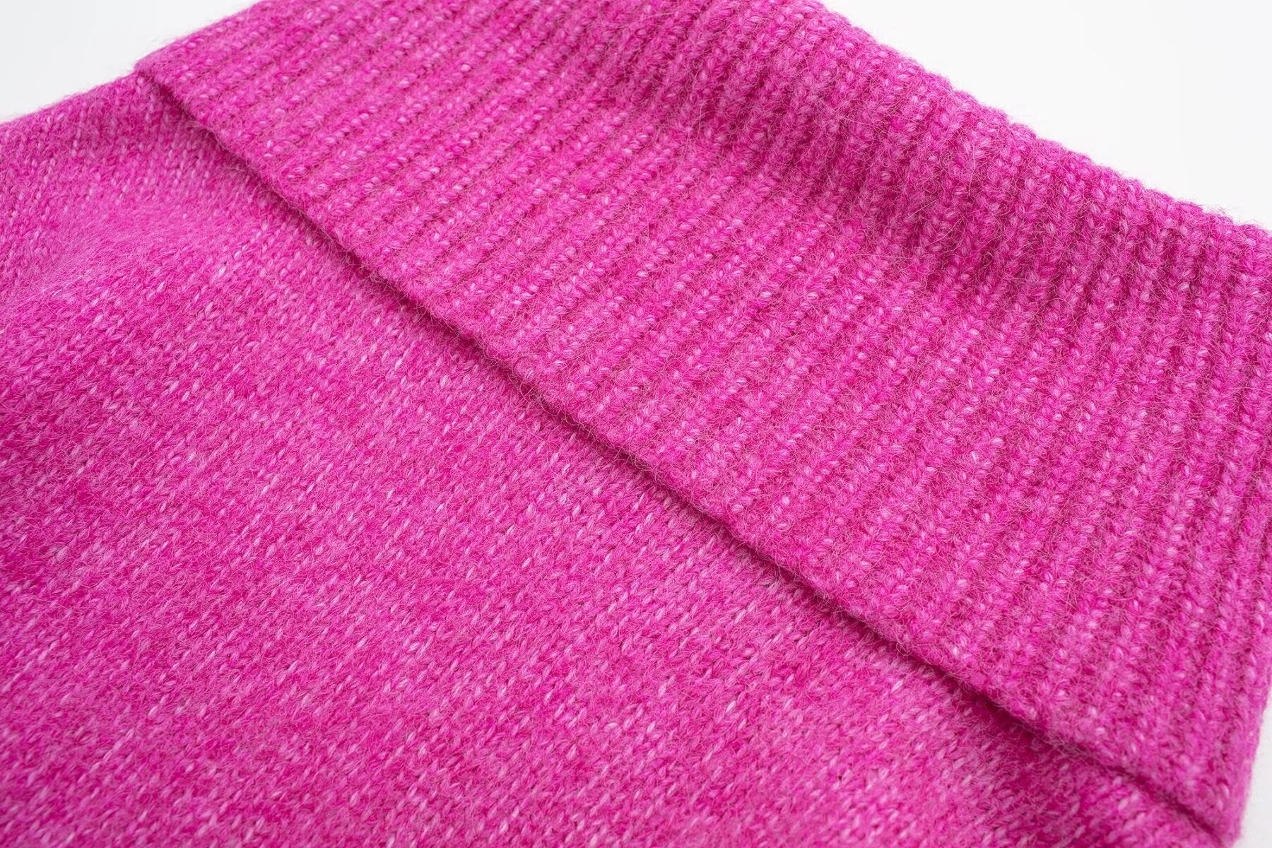 Pink Knit Maxi Sweater Dress - Kelly Obi New York