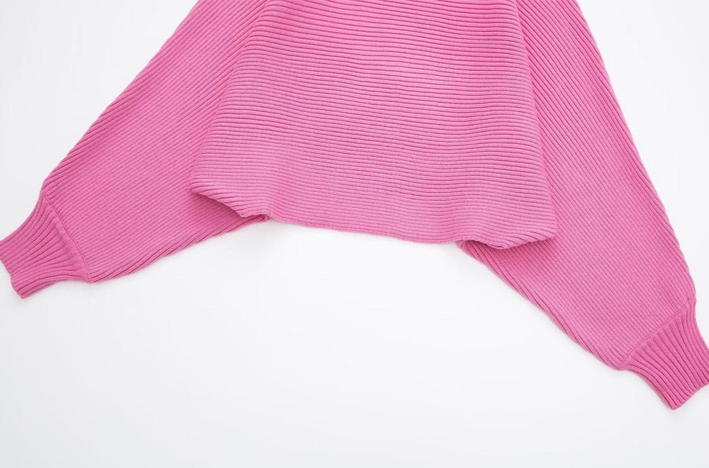 Pink Knit Turtleneck Set - Kelly Obi New York