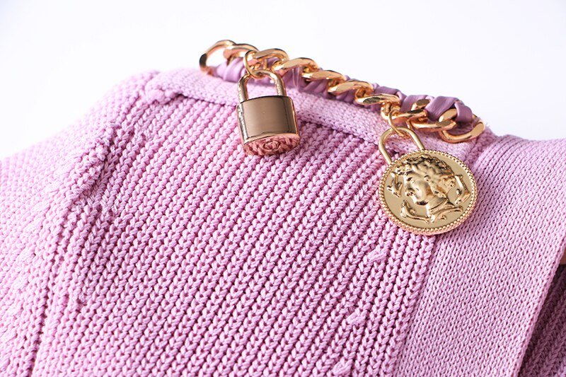 Pink Lux Knit Dress - Kelly Obi New York