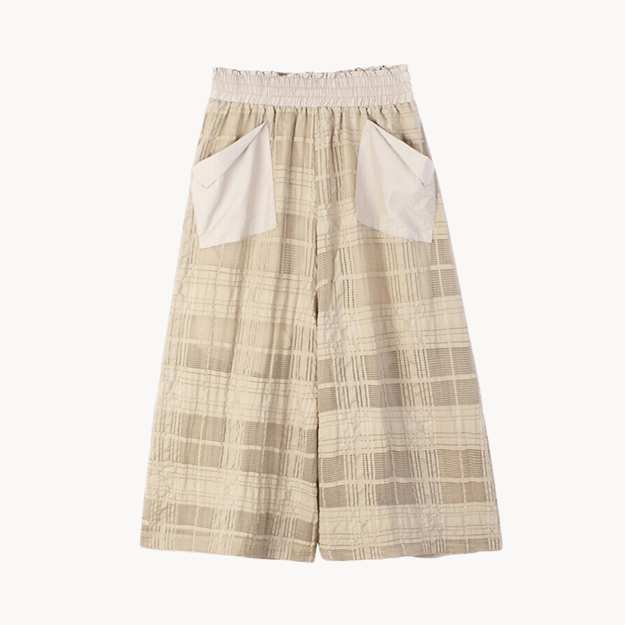 Plaid Wide Leg Loose Pants - Kelly Obi New York