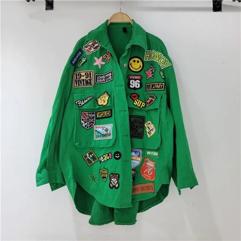 Playful Patches Denim Jacket - Kelly Obi New York