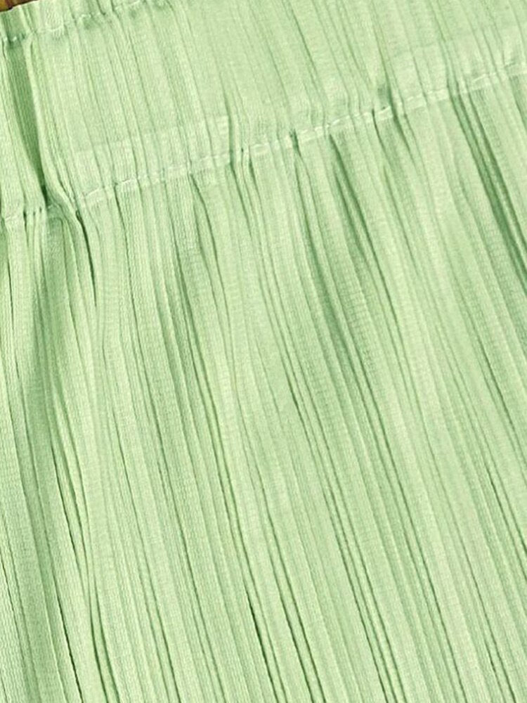 Pleated Tassel Hem Skirt - Kelly Obi New York