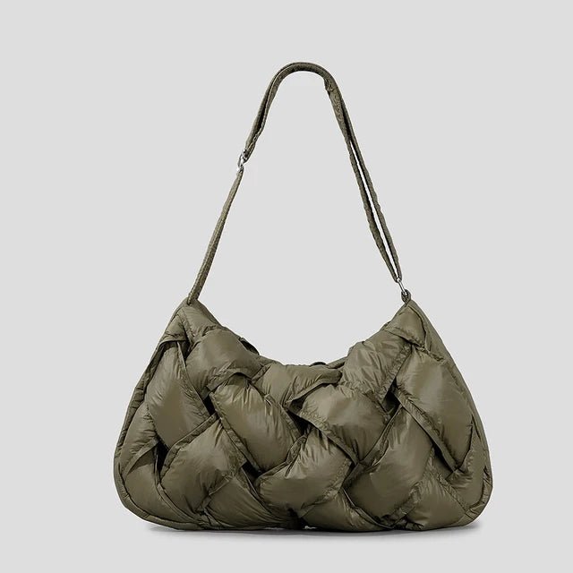 Puffy Weave Shoulder Bag - Kelly Obi New York