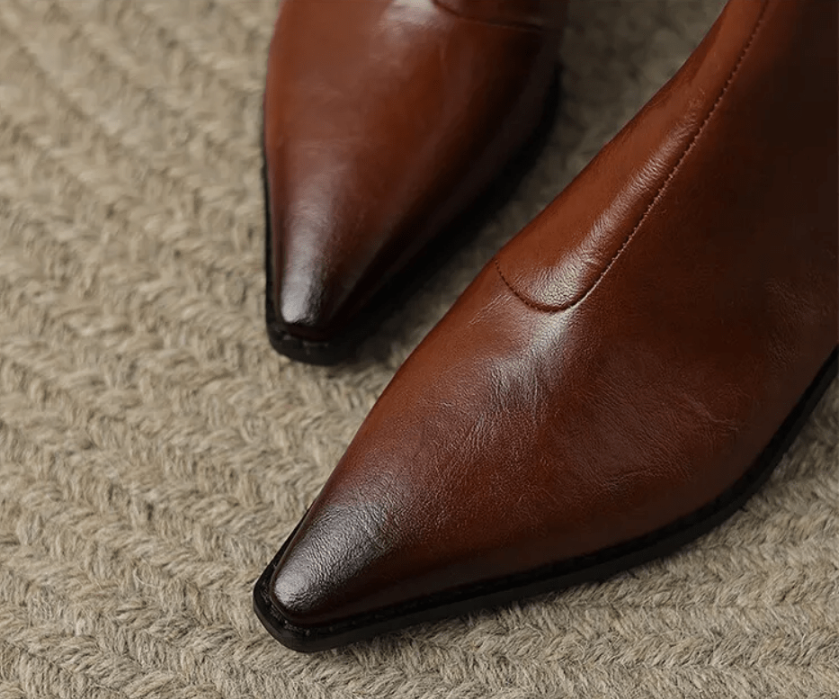 Pull Strap Pointed Cowboy Boots - Kelly Obi New York