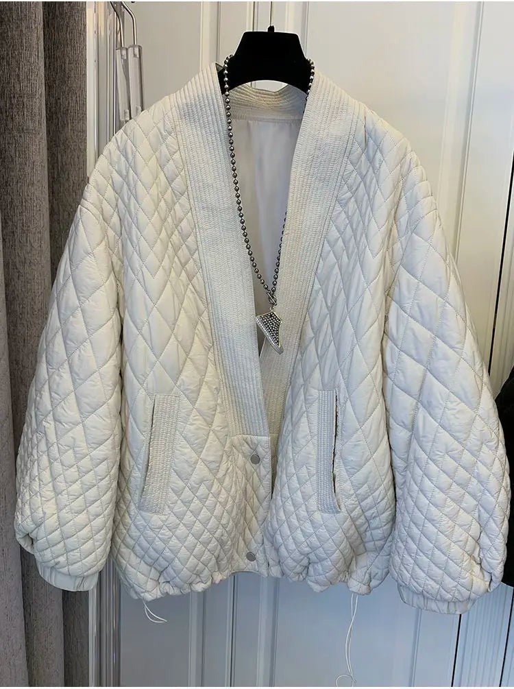 Quilted Sash Lapel Drawstring Jacket - Kelly Obi New York