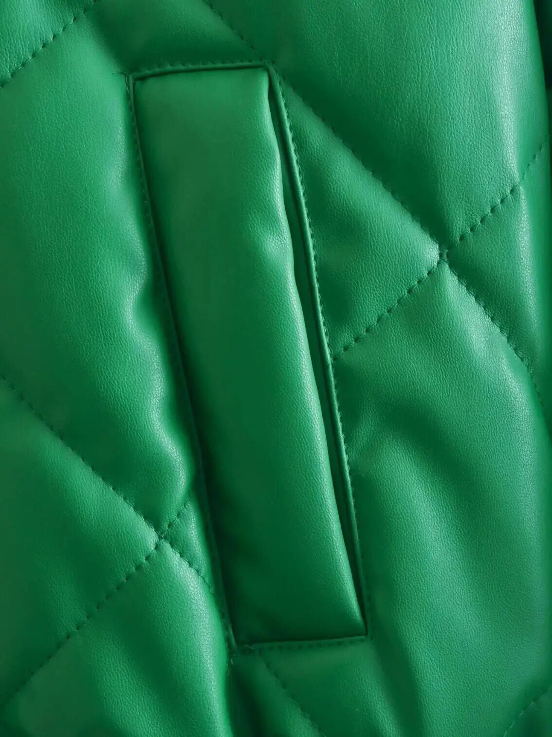 Quilted Vegan Leather Jacket - Kelly Obi New York