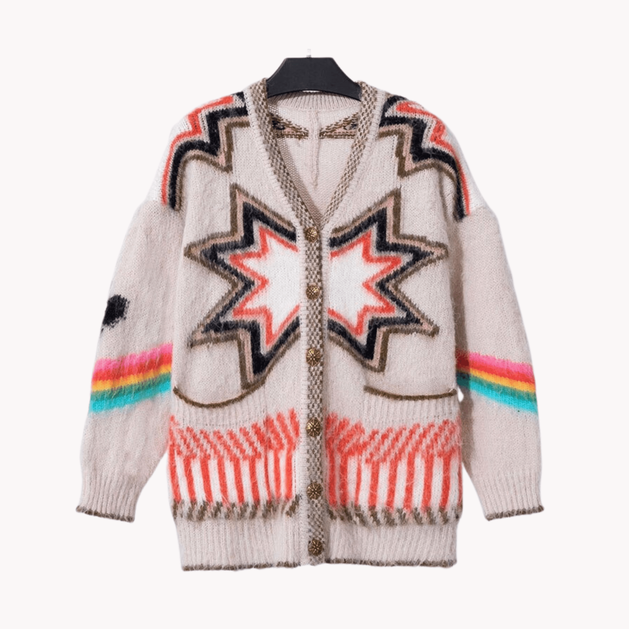 Rainbow Knitted Cardigan - Kelly Obi New York