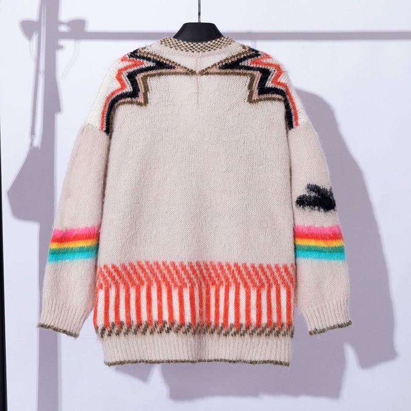 Rainbow Knitted Cardigan - Kelly Obi New York