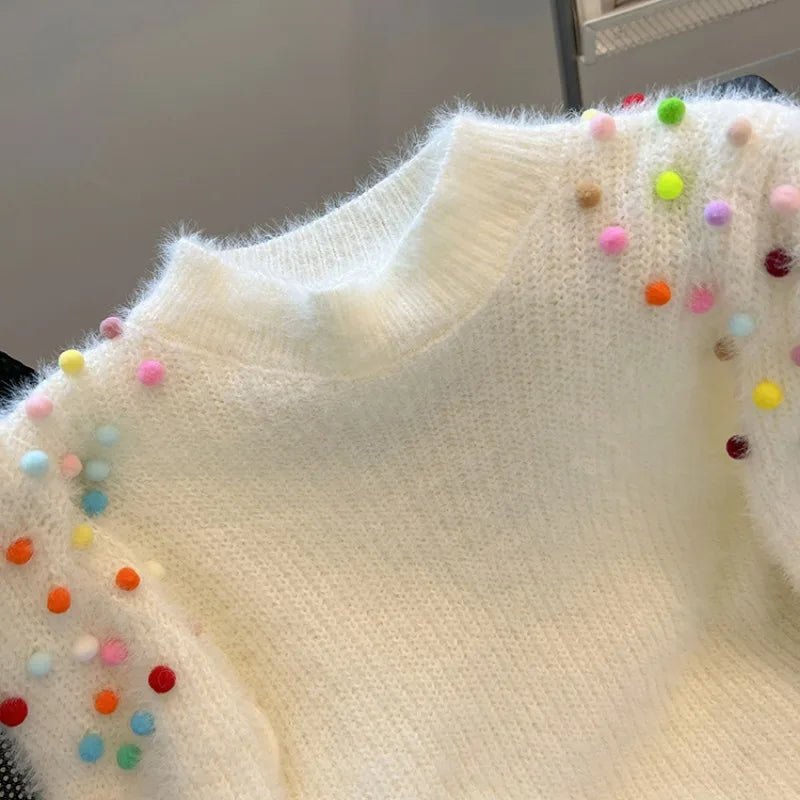 Rainbow Nonpareils Knit Sweater - Kelly Obi New York