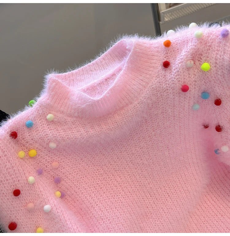 Rainbow Nonpareils Knit Sweater - Kelly Obi New York