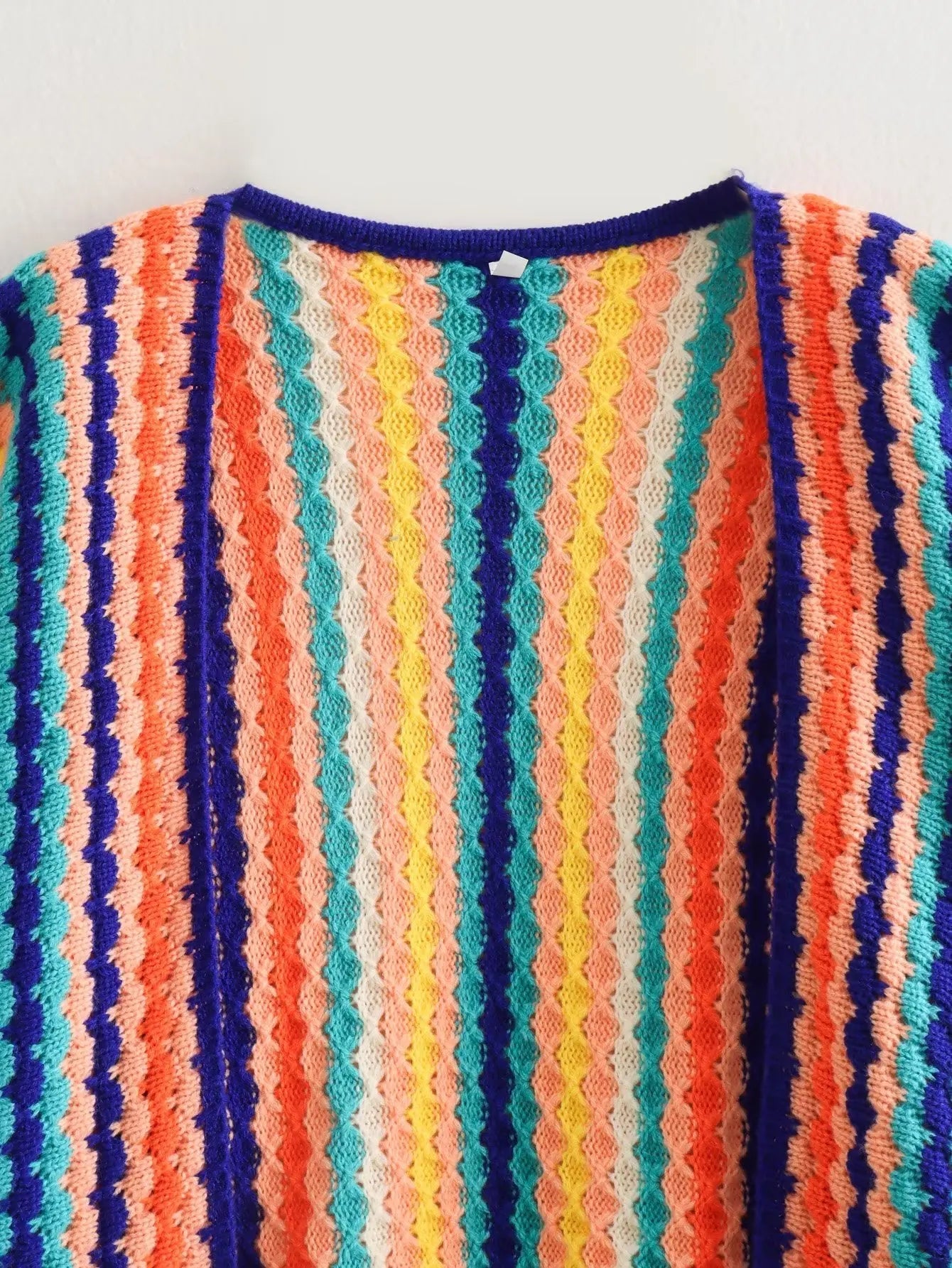 Rainbow Stripes Loose Knit Sweater - Kelly Obi New York