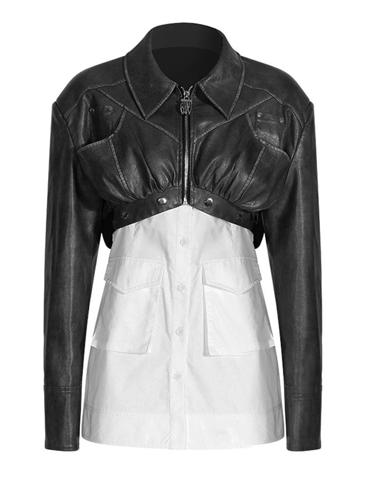 Removable Bottom Shirt Cropped Jacket - Kelly Obi New York