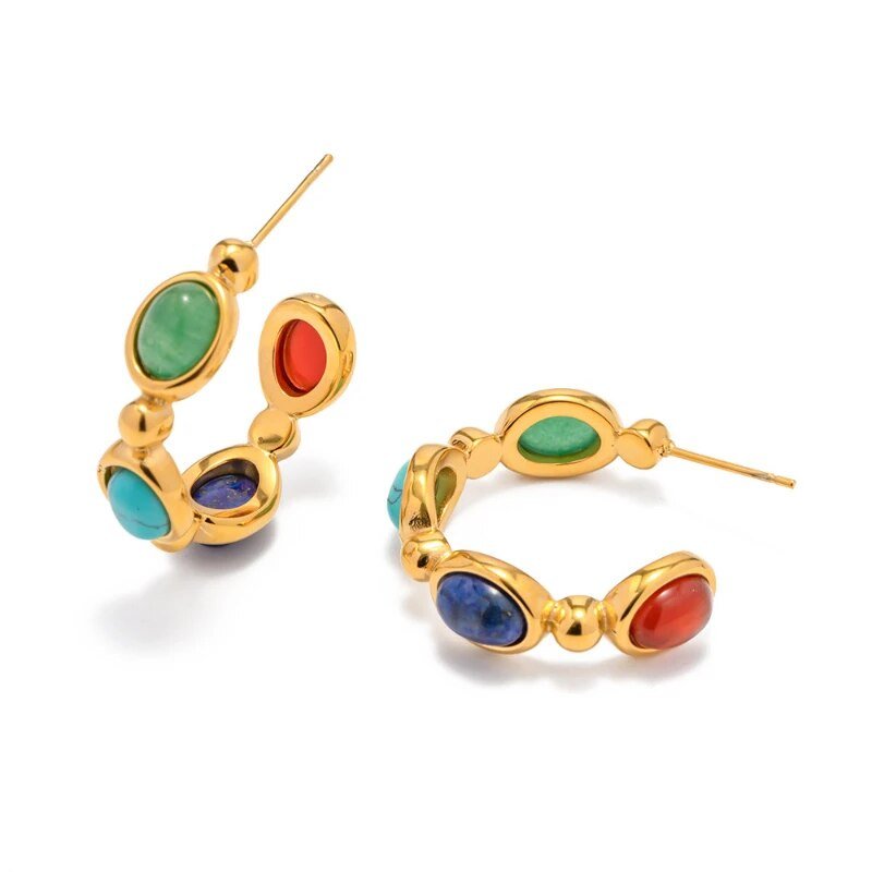 Retro Hoop Earrings - Kelly Obi New York