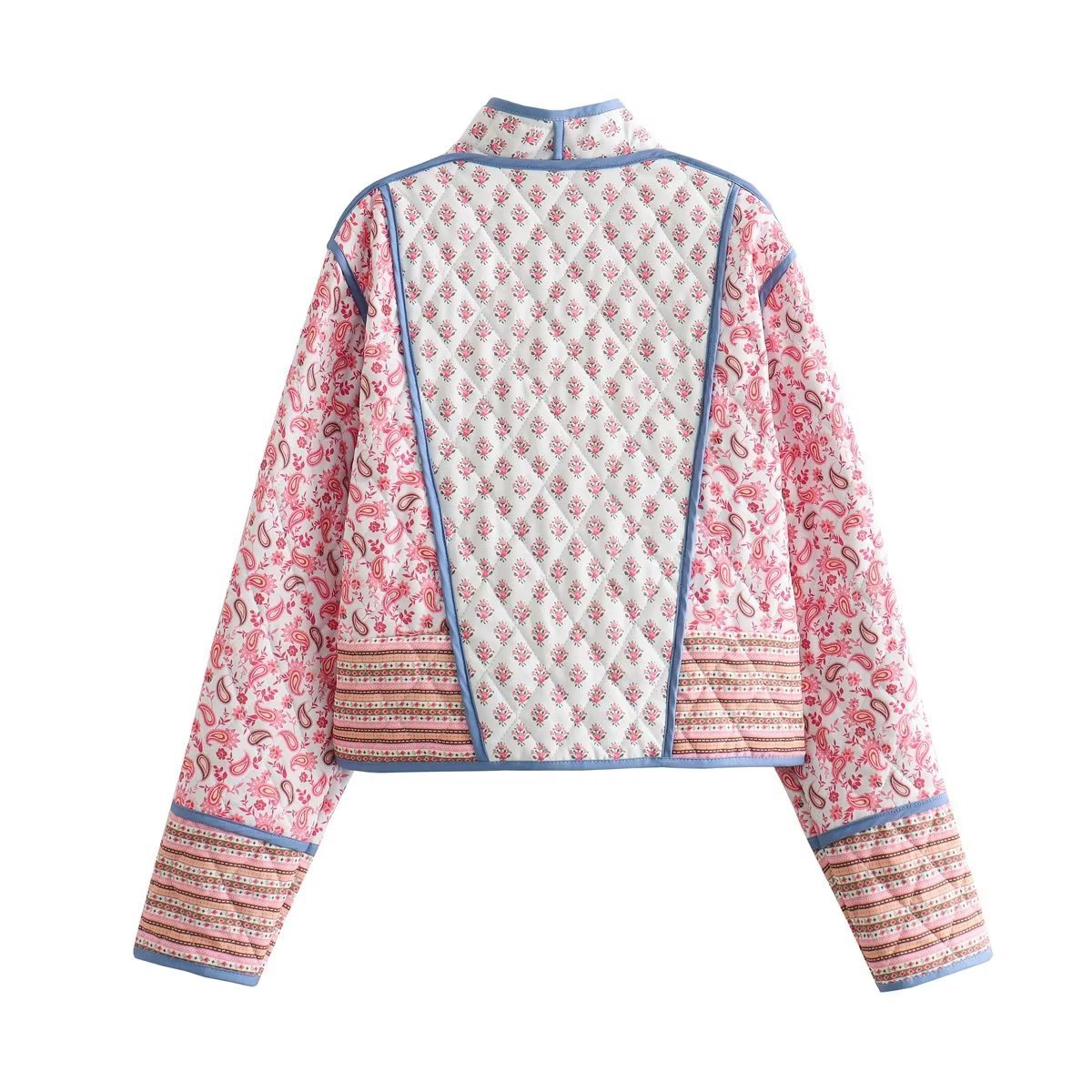 Reversible Paisley Cropped Jacket - Kelly Obi New York