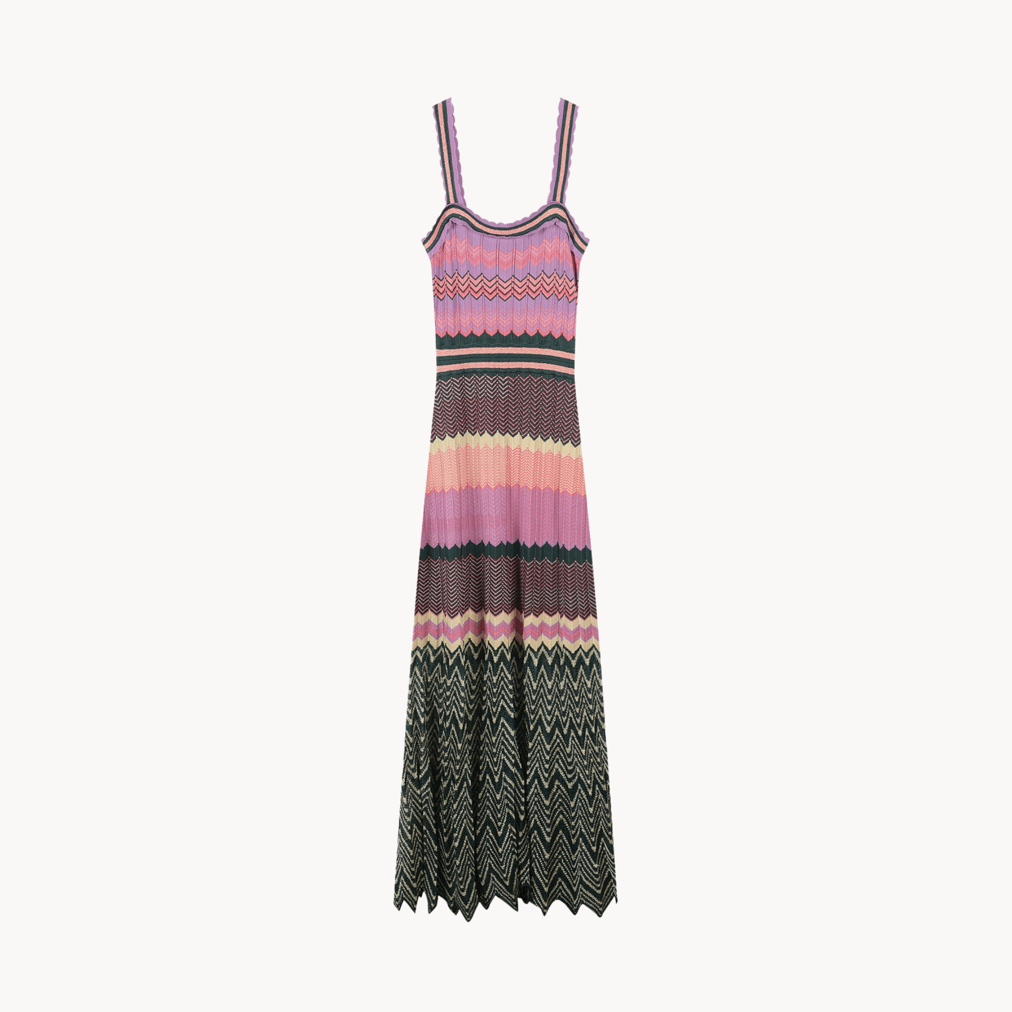 Ripple Patchwork Knit Dress - Kelly Obi New York