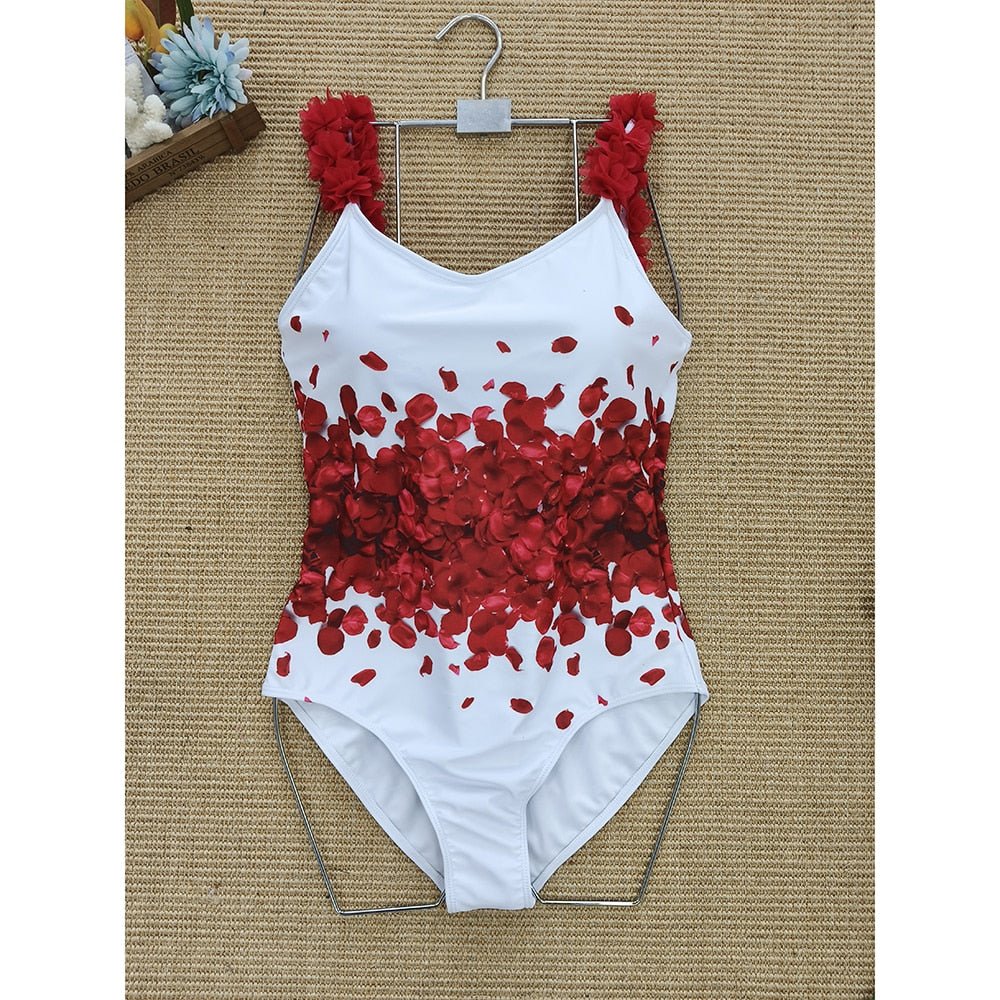 Rose Floral Ruffle Swimwear Set - Kelly Obi New York