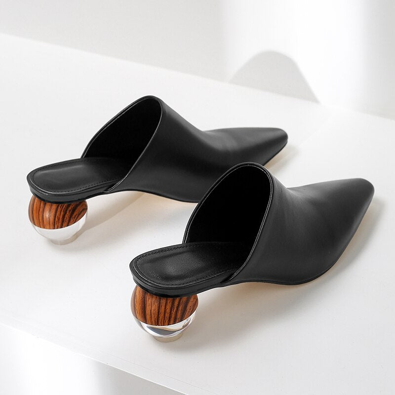 Round Heel Mule - Kelly Obi New York