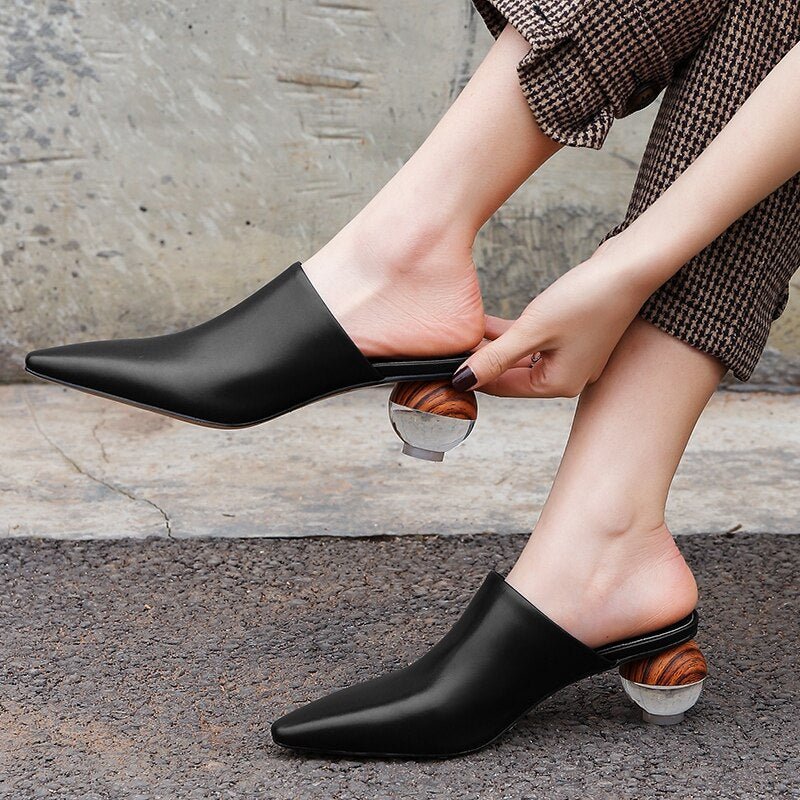 Round Heel Mule - Kelly Obi New York