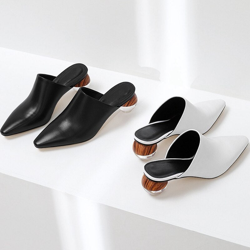 Round Heel Mule - Kelly Obi New York