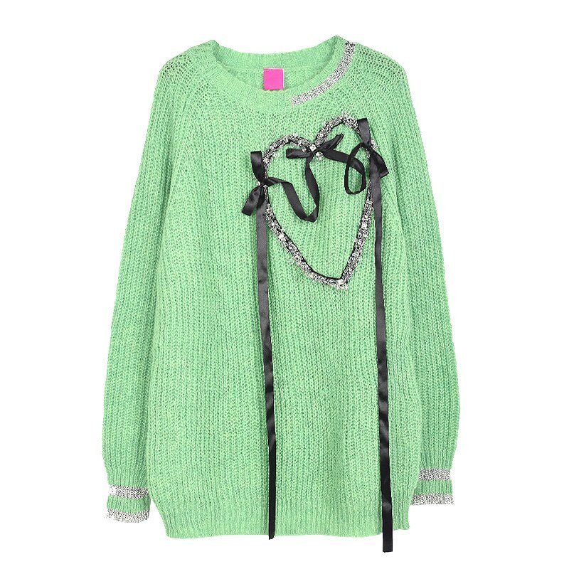 Round Neck Knitted Sweater - Kelly Obi New York