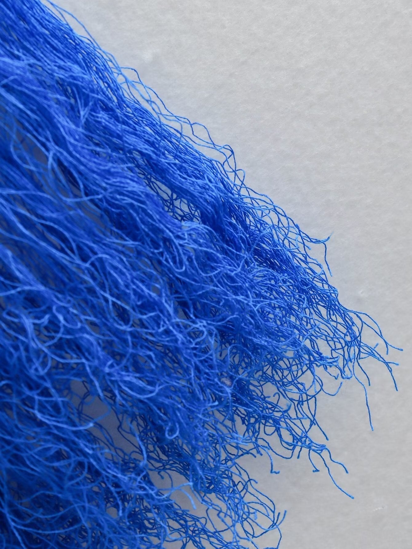 Royal Blue Knit Fray Dress - Kelly Obi New York