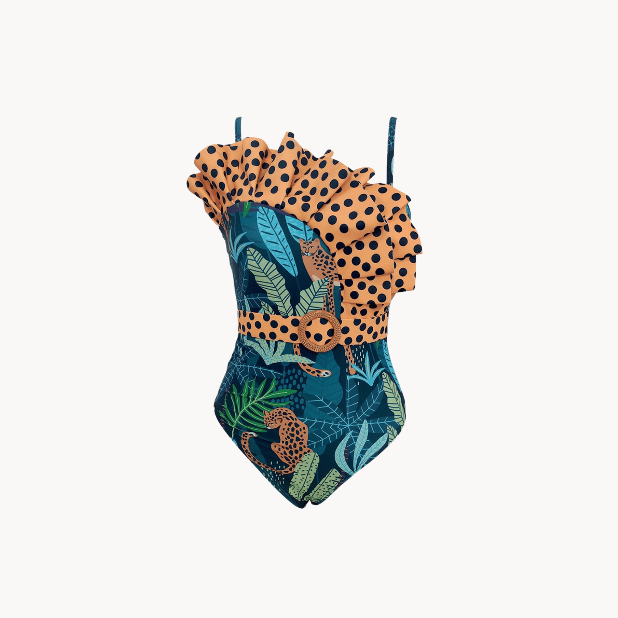 Ruffle Monokini Swimsuit - Kelly Obi New York