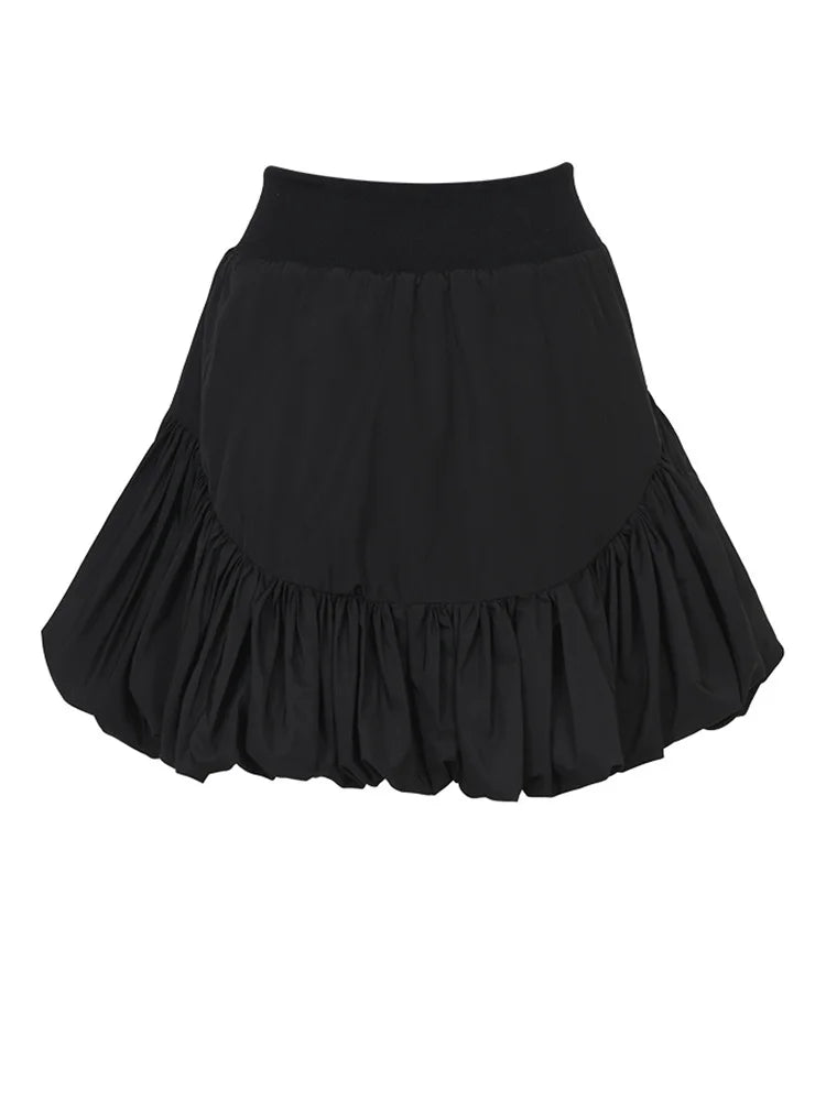 Ruffled Hem Mini Skirt - Kelly Obi New York