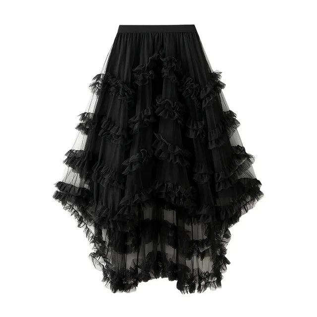 Ruffled Layered Tutu Skirt - Kelly Obi New York