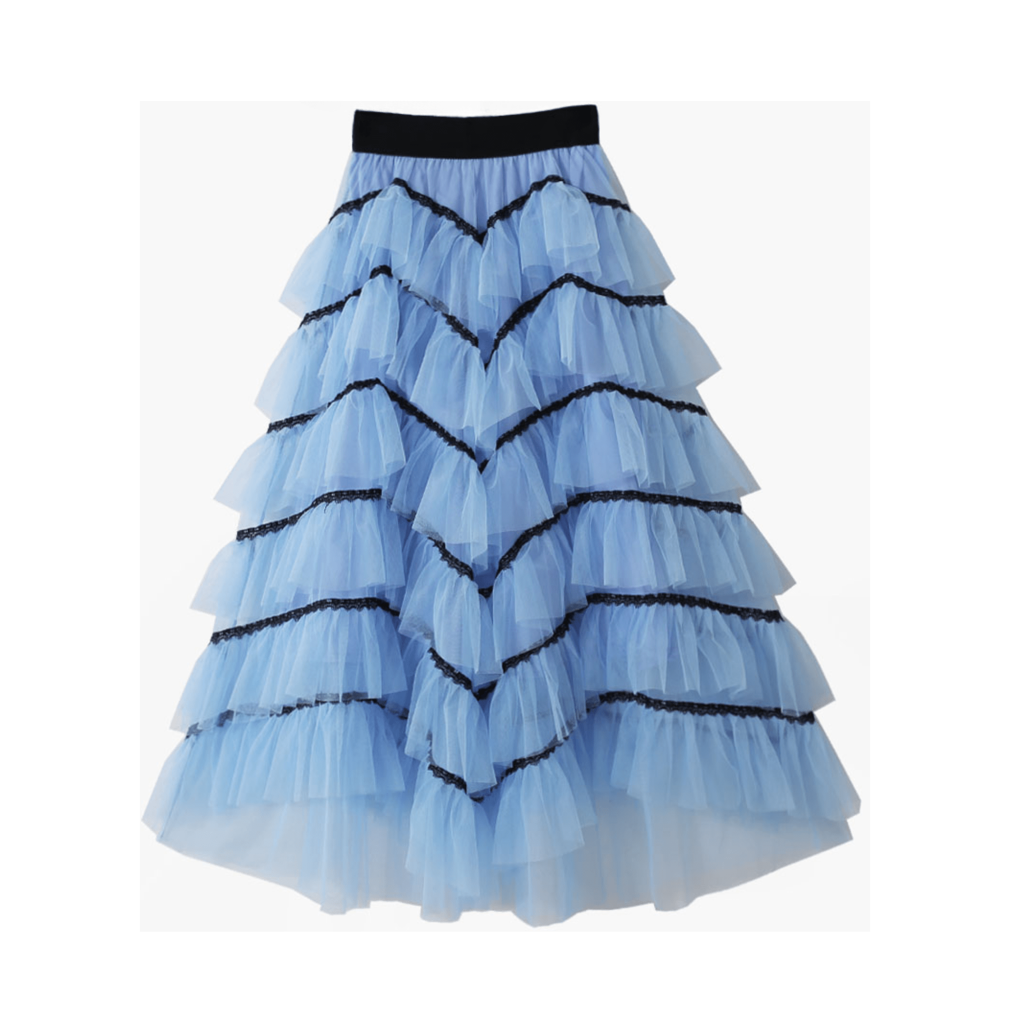 Ruffled Maxi Layered Cake Skirt - Kelly Obi New York