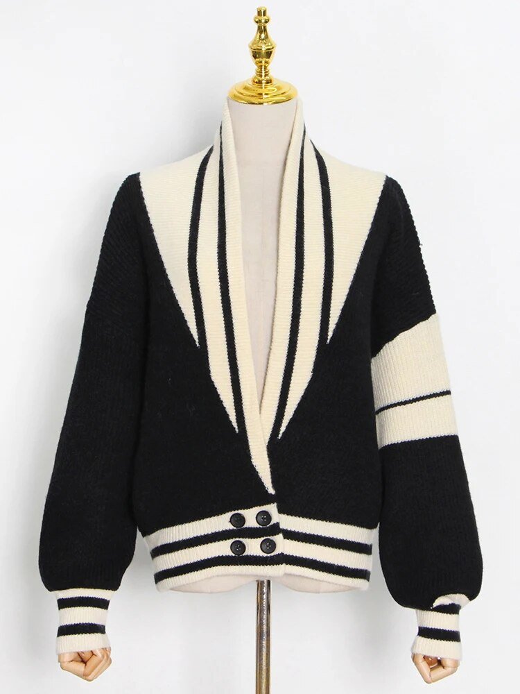 Sailor Striped Knit Cardigan - Kelly Obi New York