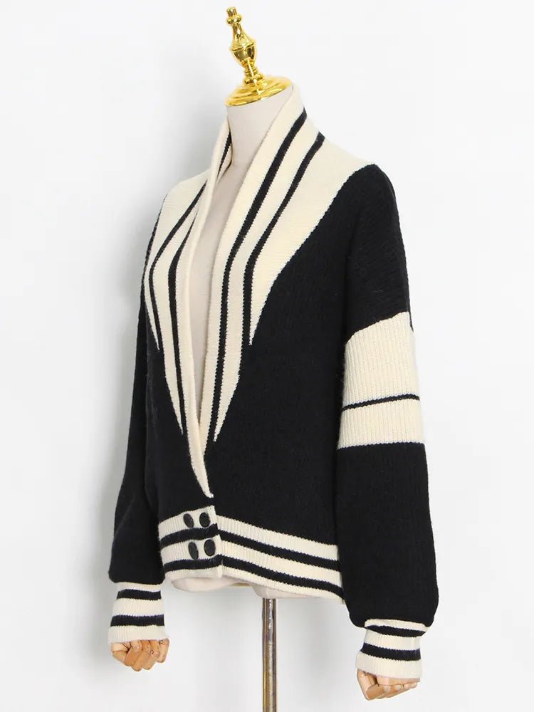 Sailor Striped Knit Cardigan - Kelly Obi New York