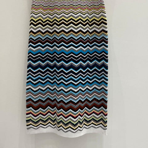 Sawtooth Stripes Knitted Dress - Kelly Obi New York