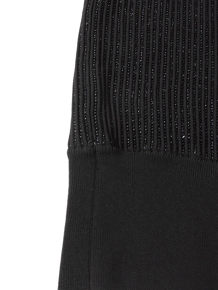 Semi-sheer Turtleneck Knit Sweater - Kelly Obi New York